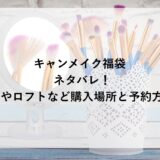 キャンメイク福袋2026のネタバレ！イオンやロフトなど購入場所と予約方法も！