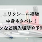 エリクシール福袋2026の中身ネタバレ！イオンなど購入場所や予約も！
