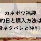 カネボウ福袋2026の予約日と購入方法は？中身ネタバレと評判も！