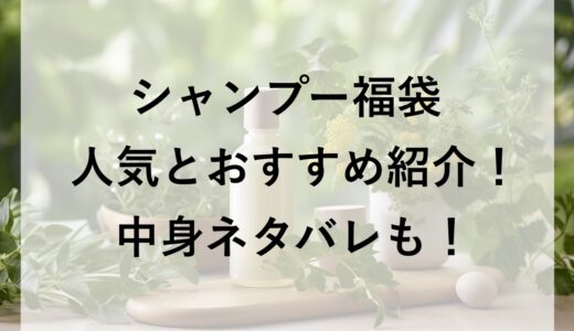 シャンプー福袋2026の人気とおすすめ紹介！中身ネタバレも！